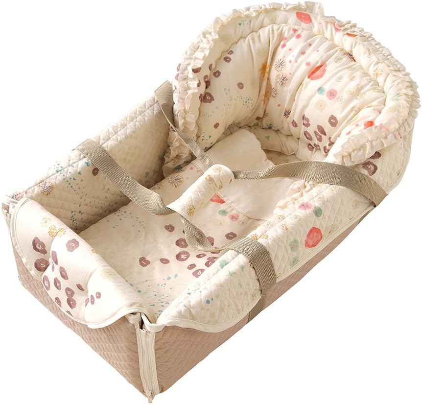 HZDMJ ベビーベッド　カーキ(ベージュ) 防水シーツセット HZDMJ ベビーベッドカーキ(ベージュ) 防水シーツセット